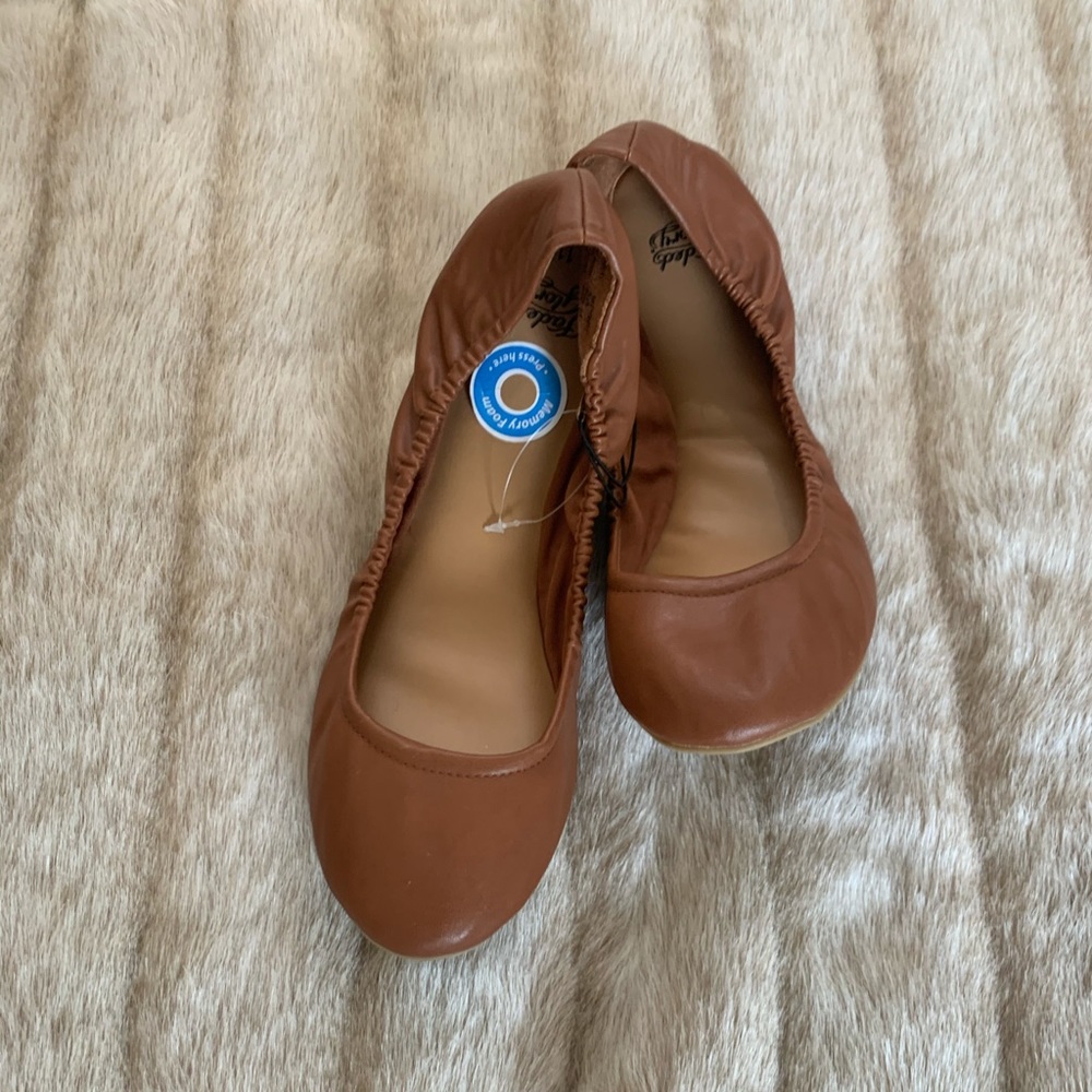 Brown ballet flats size 11 new with tags
